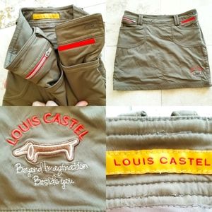 Louis Castel Women's Active Golf Tennis Skirt Skort Athletic Athleisure Zip up